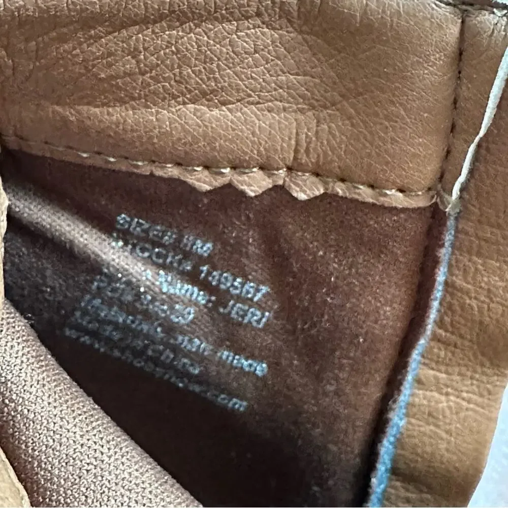 Dominique Nicole Jeri Bootie Brown Side Zipper Ankle Bootie Shoe Boots Size 8